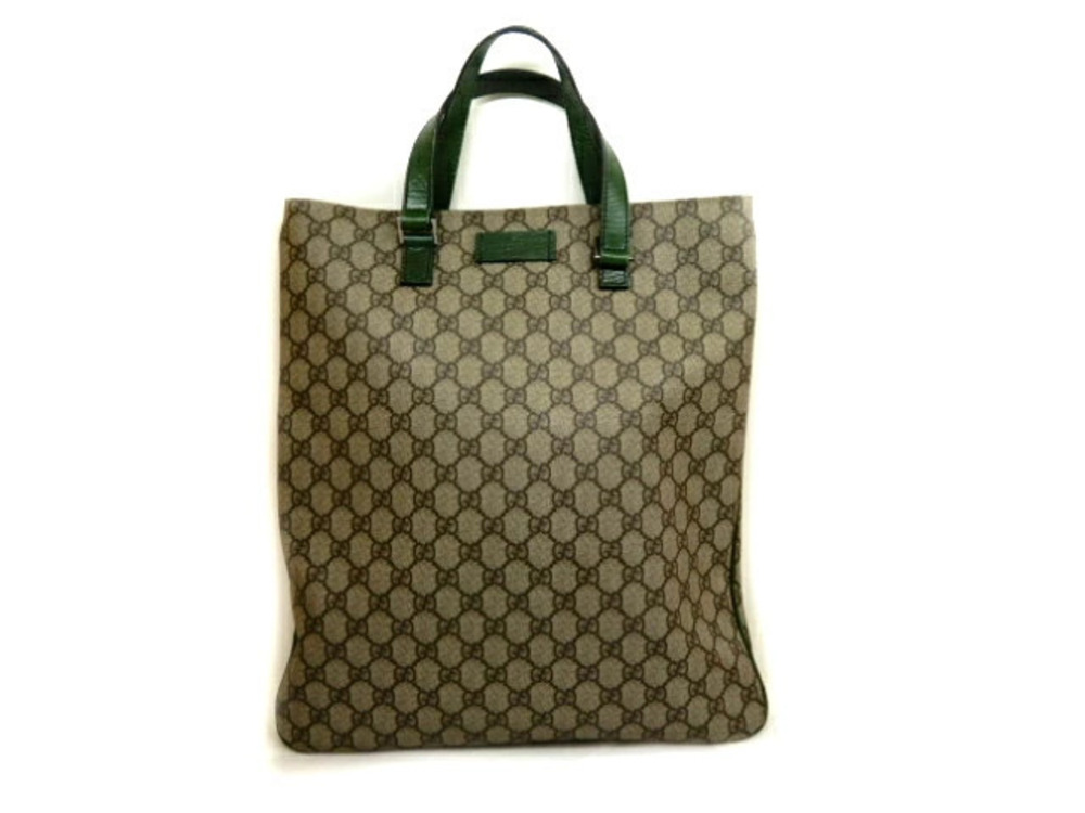 Gucci bag canvas leather